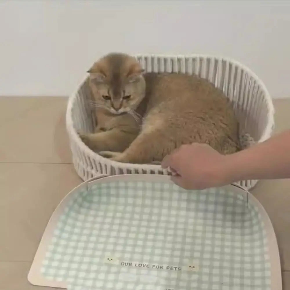 Pet Supplies PU Leather Pet Anti Spill Placemat Waterproof Folding Dog Food Pad Oil Resistant Anti Slip Cat Bowl Mat Puppy
