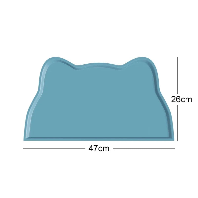 Pet Placemat Feeding Mat for Cats and Dogs Waterproof Leakage Food with Nonspill Nonslip Easy to Clean Silicone Placemats