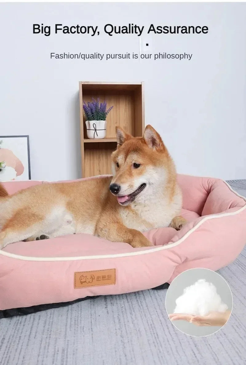 Pet Sofa Sleeping Bed Large Dog Bed House for Cats Big Space Dog Sofa Sleeping Mat Winter Warm Dog Cushion