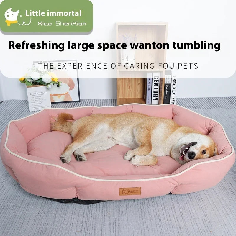 Pet Sofa Sleeping Bed Large Dog Bed House for Cats Big Space Dog Sofa Sleeping Mat Winter Warm Dog Cushion