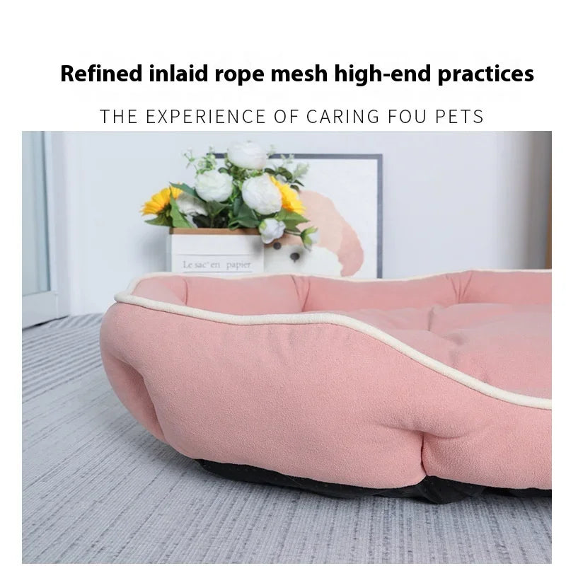 Pet Sofa Sleeping Bed Large Dog Bed House for Cats Big Space Dog Sofa Sleeping Mat Winter Warm Dog Cushion