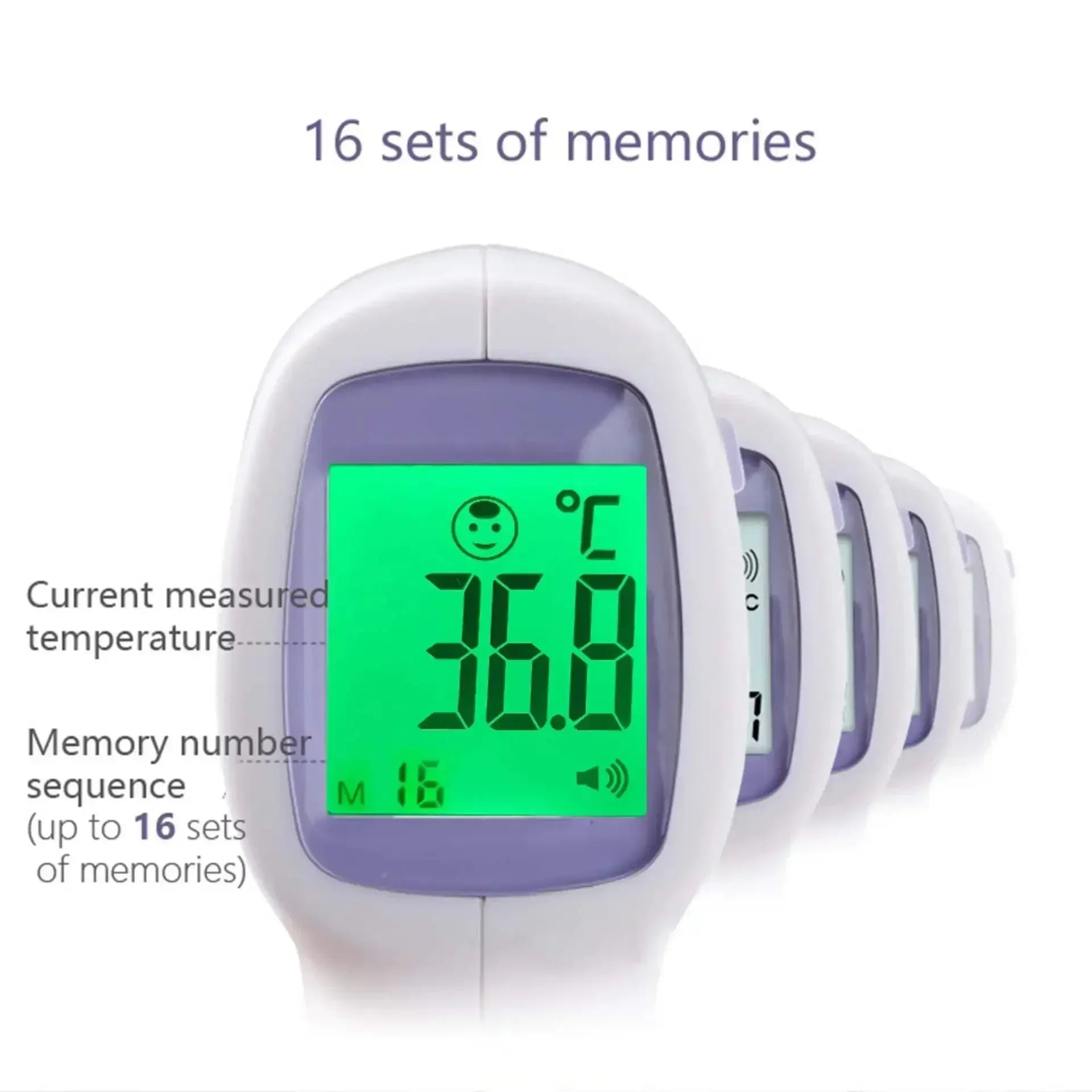 Pet Non-contact Laser Temperature Pet Ear Thermometer Infrared Fever Thermometer Medical Household Digital LCD Infant Pet