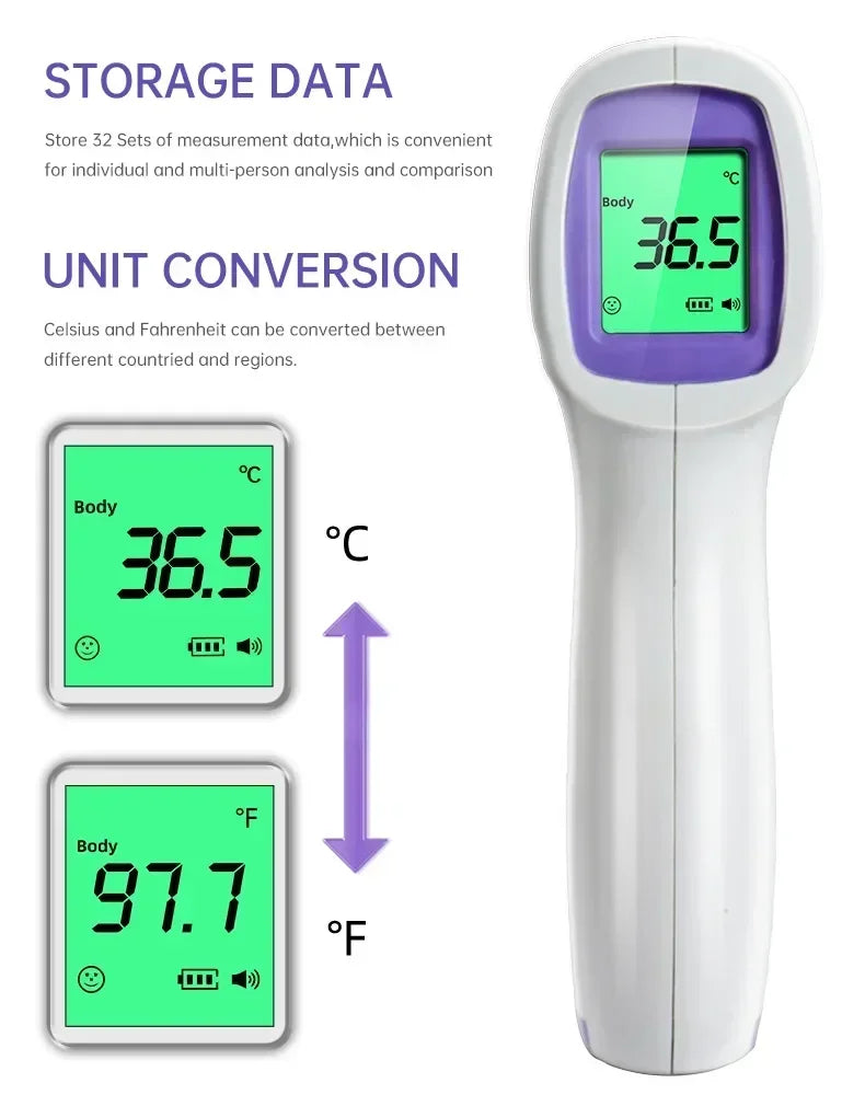 Pet Non-contact Laser Temperature Pet Ear Thermometer Infrared Fever Thermometer Medical Household Digital LCD Infant Pet