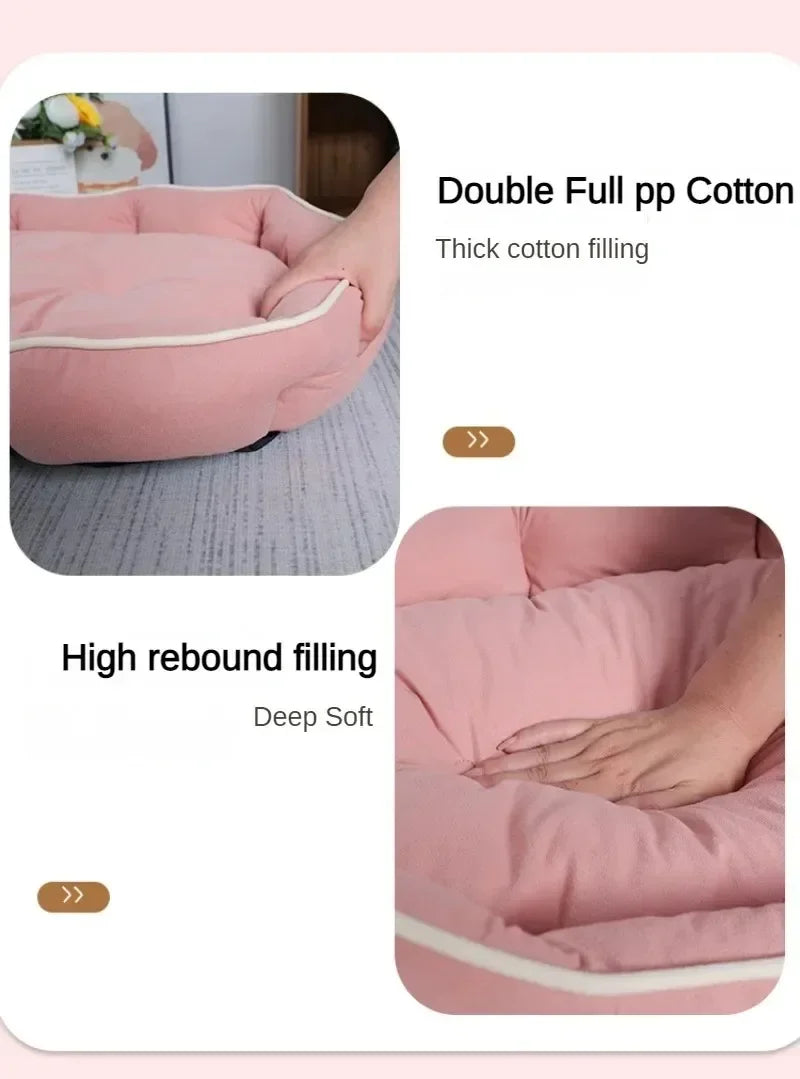 Winter Dog Sofa Big Bed Pets Dogs Accessories Small Breeds Accessory Bedding Pet Supplies Cushions Mat Bad Blanket Cushion