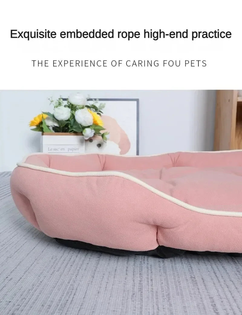 Pet Sofa Sleeping Bed Large Dog Bed House for Cats Big Space Dog Sofa Sleeping Mat Winter Warm Dog Cushion