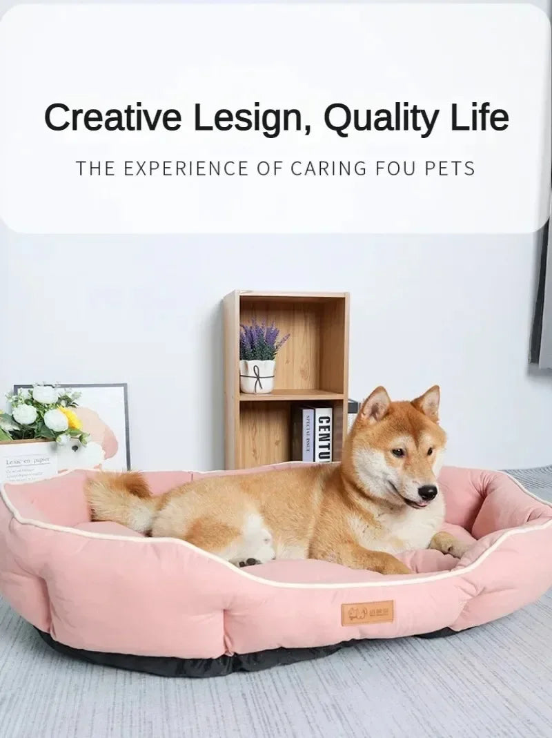 Pet Sofa Sleeping Bed Large Dog Bed House for Cats Big Space Dog Sofa Sleeping Mat Winter Warm Dog Cushion