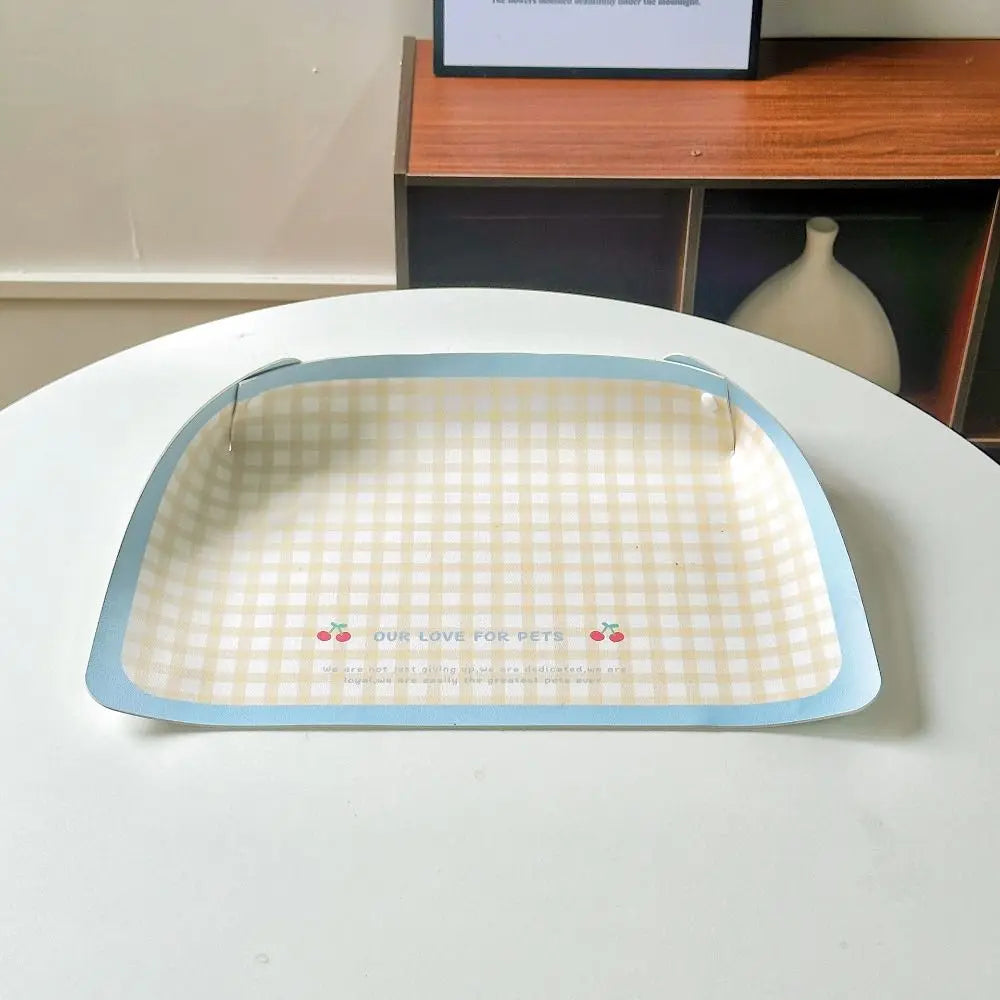 Pet Supplies PU Leather Pet Anti Spill Placemat Waterproof Folding Dog Food Pad Oil Resistant Anti Slip Cat Bowl Mat Puppy