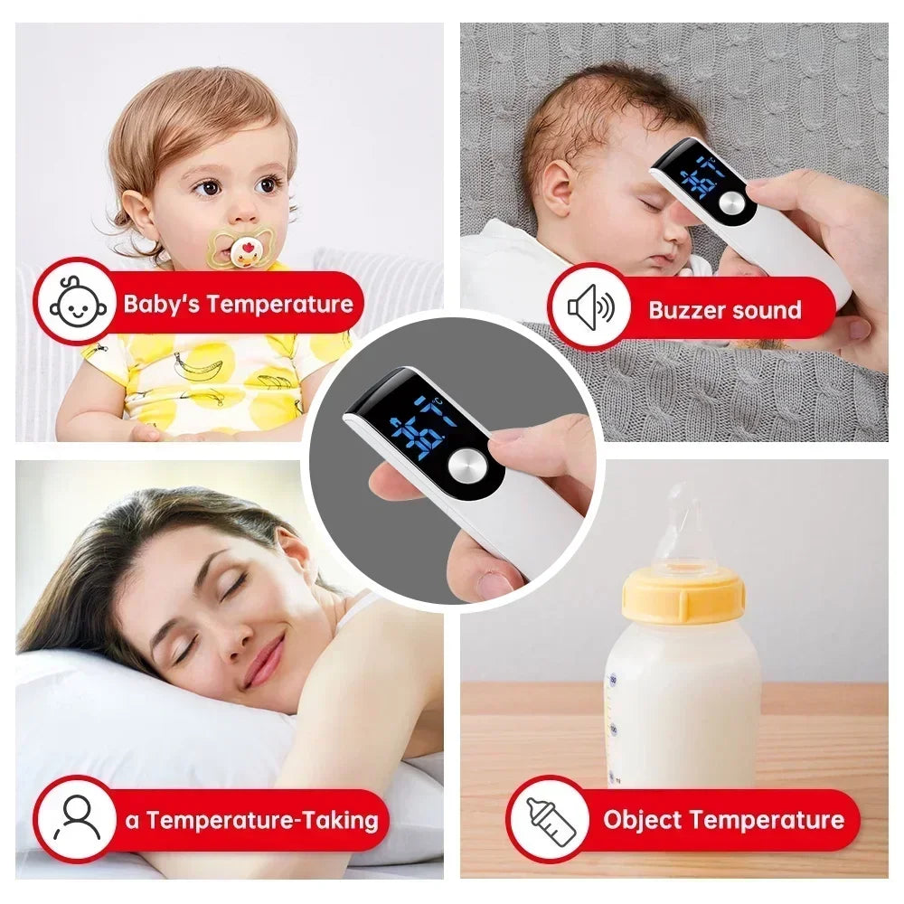Pet Non-contact Laser Temperature Pet Ear Thermometer Infrared Fever Thermometer Medical Household Digital LCD Infant Pet