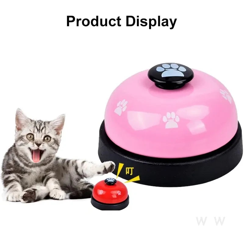 1pc Pet Toy Training Dinner Small Bell Footprint Dog Toys for Teddy Puppy Pet Call Puppy Accessories Pet Toys