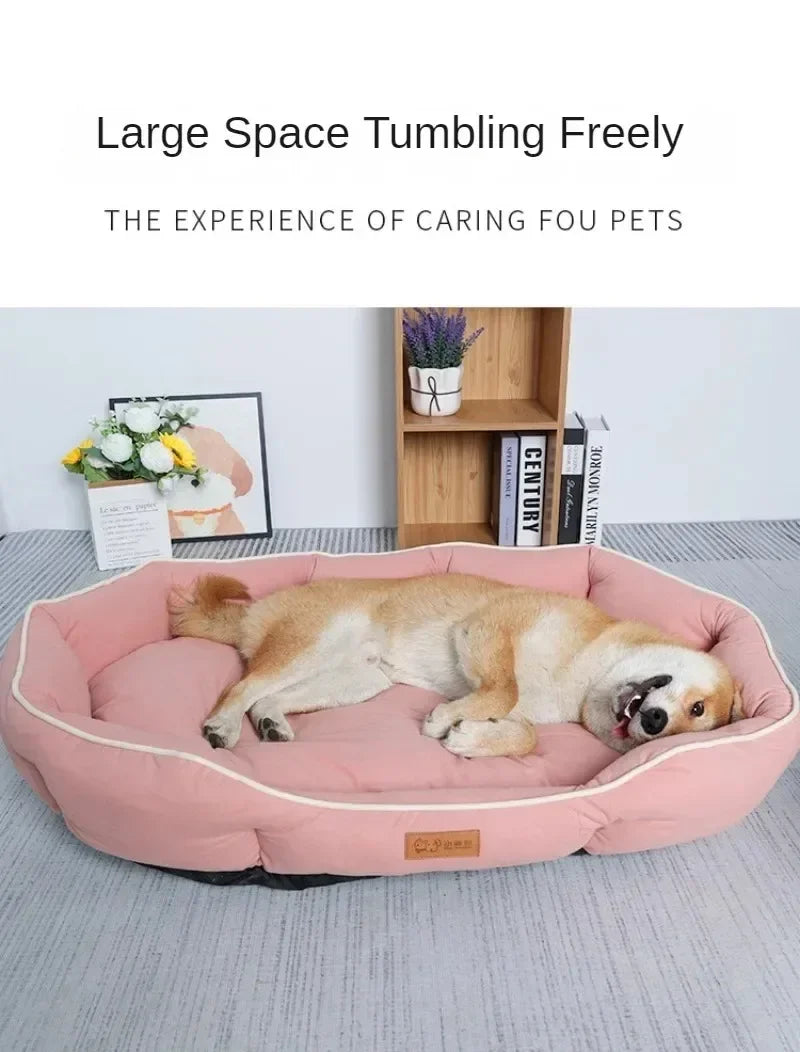 Pet Sofa Sleeping Bed Large Dog Bed House for Cats Big Space Dog Sofa Sleeping Mat Winter Warm Dog Cushion