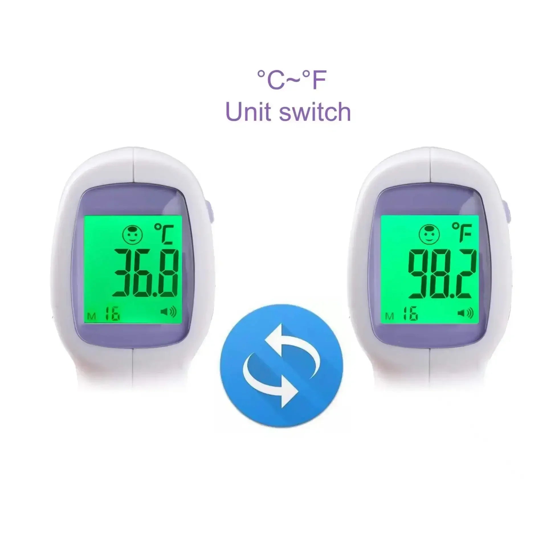 Pet Non-contact Laser Temperature Pet Ear Thermometer Infrared Fever Thermometer Medical Household Digital LCD Infant Pet