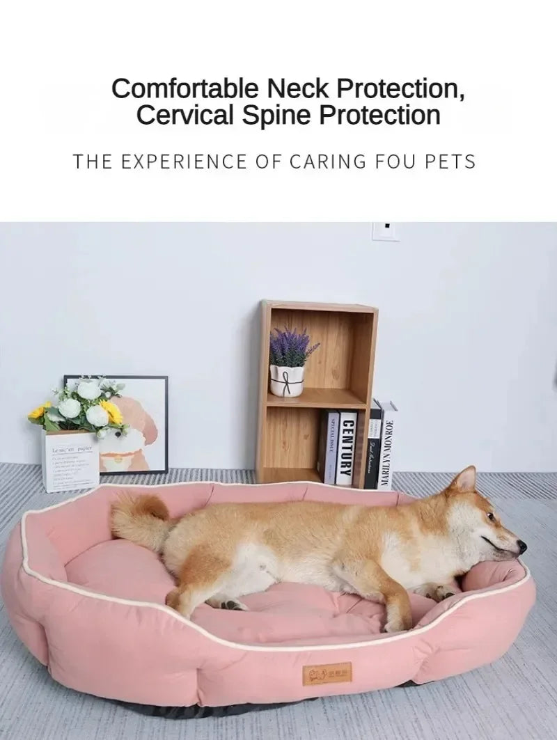 Pet Sofa Sleeping Bed Large Dog Bed House for Cats Big Space Dog Sofa Sleeping Mat Winter Warm Dog Cushion