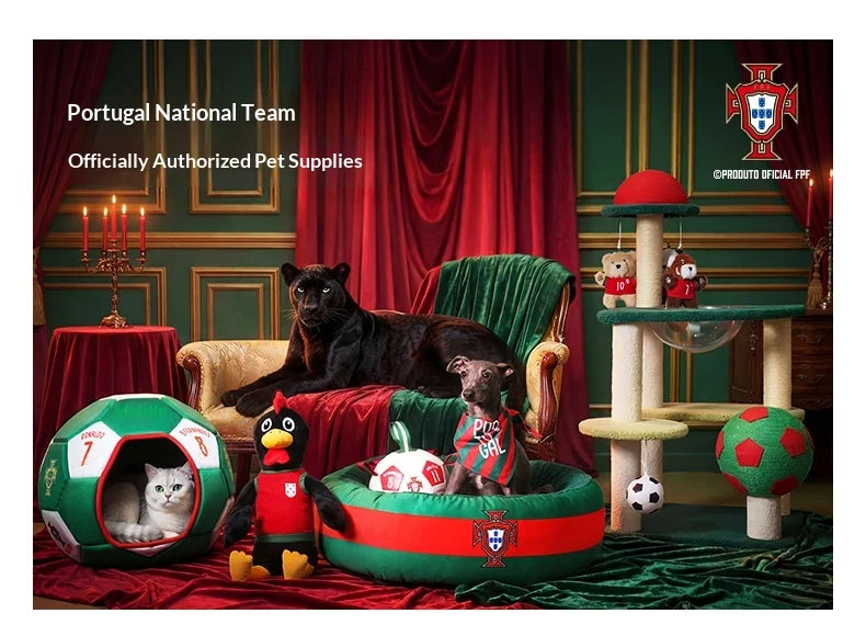 Portuguese football team pet dog and cat drinking bowl outdoor travel leak-proof puppy water fountain pug Chihuahua Labrador