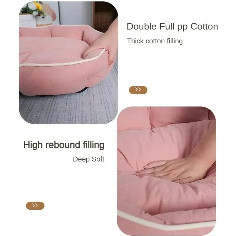 Winter Dog Sofa Big Bed Pets Dogs Accessories Small Breeds Accessory Bedding Pet Supplies Cushions Mat Bad Blanket Cushion