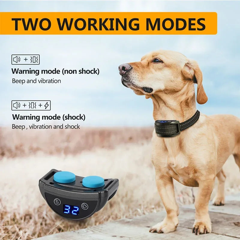 Pet Anti Bark Training Device  Automatic  Collar for Small  Dog Working Modes Choose