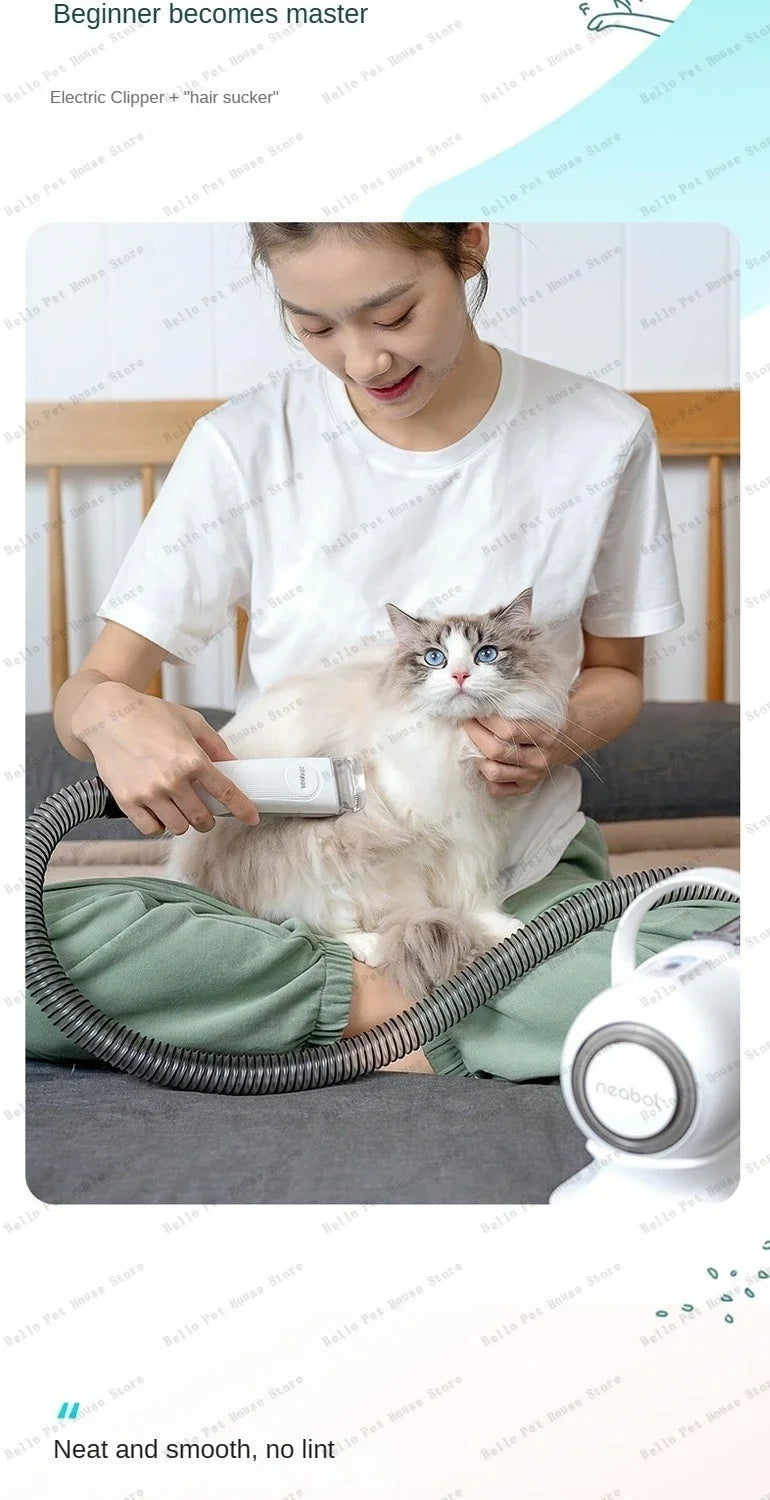 Pet Hair Trimmer  Pet Grooming Instrument Comb, Shave and All-in-one Multifunctional Cleaning Machine Dog and Cat Comb